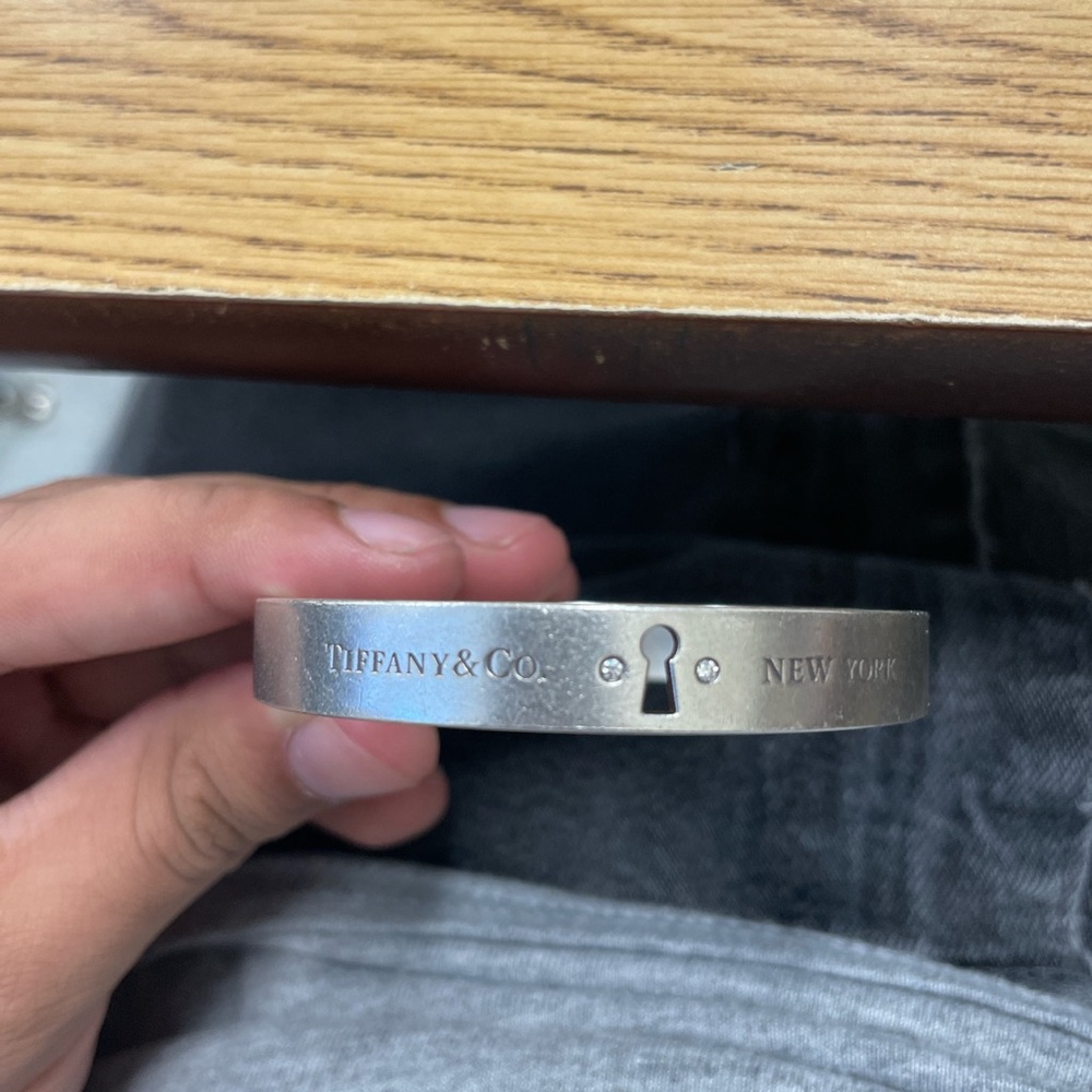 vintage tiffany n co bangle keyslot bracelet